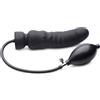 Master Series Dick-Spand Inflatable Silicone Dildo Black