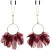 Taboom Tweezers With Feathers Gold