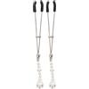 Taboom Tweezers with Pearls Silver