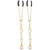 Taboom Tweezers with Pearls Gold