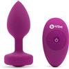 b-Vibe Vibrating Jewel Plug S/M Pink Ruby