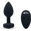 b-Vibe Vibrating Jewel Plug M/L Black Diamond