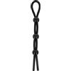 Coquette Ohmama Cord-Cock and Testicles Ring Black