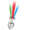 Rimba Pisa Butt Plug with LED Lights Silver