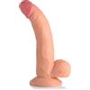 Pop Peckers 7.5" Dildo with Balls Light