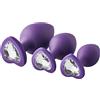 Dream Toys Flirts Anal Training Kit Gem Stone Purple