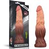 LoveToy Dual Layered Platinum Silicone Nature Cock 9.5"