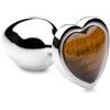 Booty Sparks Gemstones Tiger Eye Heart Anal Plug Small