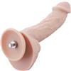 HiSmith HSA49 Silicone Dildo with Vibe & Heater KlicLok 7.9" Skin