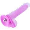 HiSmith HSA81 Silicone Glowing Realistic Dildo KlicLok 9.65" Pink