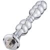 HiSmith HSA98 Metal Pearl Aluminium Anal Dildo KlicLok 8.2"