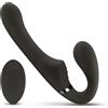 No-Parts Avery Strapless Strapon Vibrating Dildo 22cm Black
