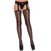 Leg Avenue Lace Up Backseam Stockings 1776 Black