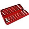 Kiotos Steel Urethral Sound Dilator Groved Beads Set 8 pcs