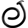 Ouch! Ass Snake Dildo Black 100cm