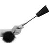 Ouch! Crop with Feather Tickler Black