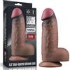 LoveToy 9.5" Dual Layered Silicone Cock XXL Brown