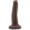 Blush Dr. Skin Plus 5 Inch Posable Dildo Chocolate