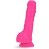Blush Neo 9 Inch Dual Density Dildo Neon Pink