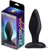 AfterDark Dolmen Butt Plug Silicone Black Size M 10.5 cm x 3 cm