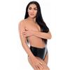 Me You Us Latex Crotchless Panties Black S