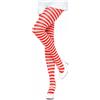 Leg Avenue Nylon Stripe Tights 7100 White-Red S/M/L