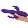 Sweet Smile Thrusting Pearl Triple Vibrator Purple
