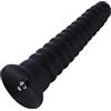 HiSmith HSA83 Tower Shape Anal Toy KlicLok 10.24" Black