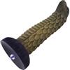 HiSmith HSA120 Squama Beast Silicone Dildo KlicLok 8.5" Brown