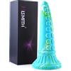 HiSmith HSD40 Monster Tentacle Dildo Suction Cup 25.7cm Blue-Green