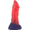 HiSmith HSD52 Realistic Silicone Dildo Suction Cup 8.6" Red-Purple