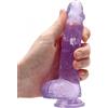 RealRock Realistic Dildo with Balls 6" 15 cm Purple