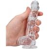RealRock Realistic Dildo with Balls 6" 15 cm Transparent