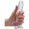 RealRock Realistic Dildo with Balls 7" 17 cm Transparent
