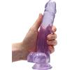 RealRock Realistic Dildo with Balls 8" 19 cm Purple
