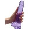 RealRock Realistic Dildo with Balls 9" 22 cm Purple