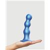 strap-on-me Dildo Plug Balls Size L Metallic Blue