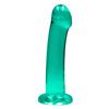 RealRock Smooth Spot Dildo with Suction Cup 17cm Turquoise