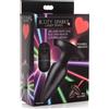 Booty Sparks Laser Heart Medium Anal Plug with Remote Control Black