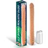 Max & Co Trent Double Realistic Dildo 17,3" 44cm Flesh