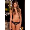 René Rofé Crotchless Frills Panty Black S/M