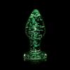 Ouch! Glow in the Dark Glass Butt Plug Small