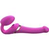strap-on-me Multi Orgasm Strap-On Vibrator with Licking Stimulator Pink S
