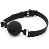 Kiotos Silicone Ball Gag with Holes Black