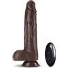 Blush Dr. Skin Silicone Dr. Murphy 8 Inch Thrusting Dildo Chocolate