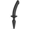 strap-on-me Semi-Realistic Switch Plug-in 2in1 Dildo & Butt Plug Black S