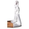 Leg Avenue Extra Long Satin Gloves 16B White
