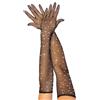 Leg Avenue Rhinestone Opera Length Gloves 2038 Black