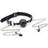 OhMama Fetish Breatherable Ball Gag With Nipple Clamps