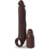 Pipedream Fantasy X-tensions Elite 3" Silicone X-tension with Strap Brown
